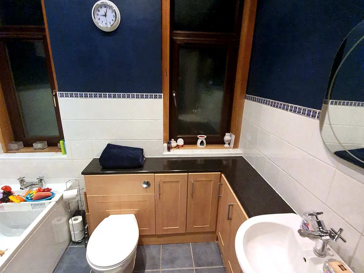 Modern shower room before renovation
