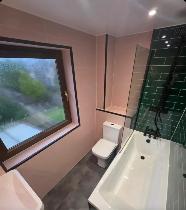 Retro bathroom refit after renovation