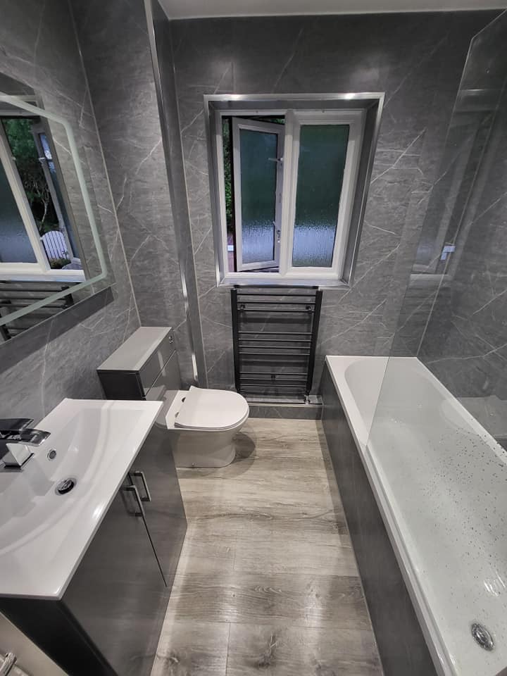 Bathroom fitting project by J Wallace Plumbing and Heating